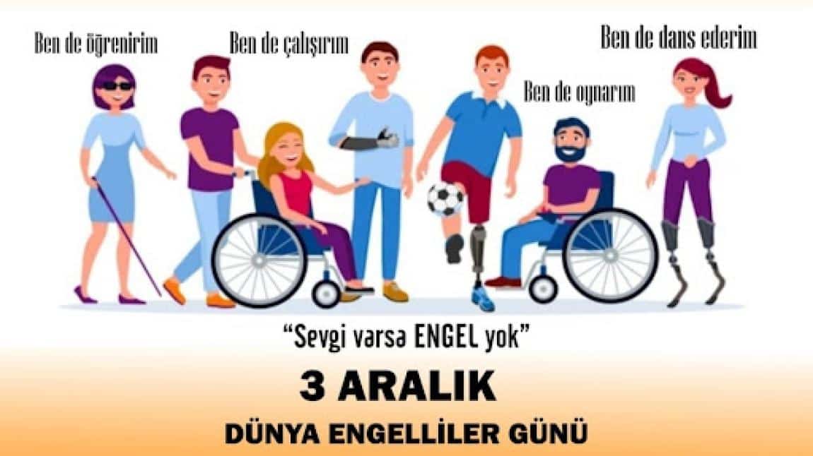 3 Aralık Dünya Engelliler Günü ile İlgili Olarak Okulumuz Okulumuz Ana Sınıfı Öğrencilerinin Yapmış Oldukları Farkındalık Çalışmaları. 